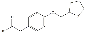 2-[4-(oxolan-2-ylmethoxy)phenyl]acetic acid Struktur