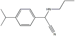 2-[4-(propan-2-yl)phenyl]-2-(propylamino)acetonitrile Struktur