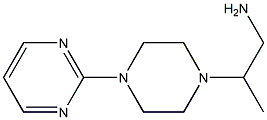 2-[4-(pyrimidin-2-yl)piperazin-1-yl]propan-1-amine Struktur