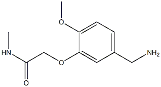 2-[5-(aminomethyl)-2-methoxyphenoxy]-N-methylacetamide Struktur