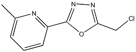 2-[5-(chloromethyl)-1,3,4-oxadiazol-2-yl]-6-methylpyridine Struktur