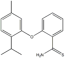 2-[5-methyl-2-(propan-2-yl)phenoxy]benzene-1-carbothioamide Struktur