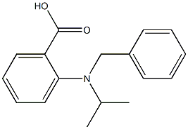 2-[benzyl(propan-2-yl)amino]benzoic acid Struktur