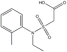 2-[ethyl(2-methylphenyl)sulfamoyl]acetic acid Struktur