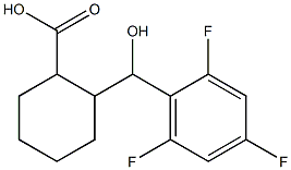 2-[hydroxy(2,4,6-trifluorophenyl)methyl]cyclohexane-1-carboxylic acid Struktur