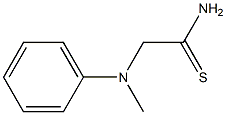 2-[methyl(phenyl)amino]ethanethioamide Struktur