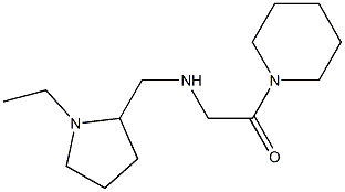 2-{[(1-ethylpyrrolidin-2-yl)methyl]amino}-1-(piperidin-1-yl)ethan-1-one Struktur