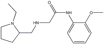 2-{[(1-ethylpyrrolidin-2-yl)methyl]amino}-N-(2-methoxyphenyl)acetamide Struktur