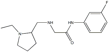 2-{[(1-ethylpyrrolidin-2-yl)methyl]amino}-N-(3-fluorophenyl)acetamide Struktur