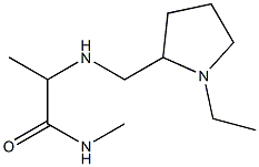 2-{[(1-ethylpyrrolidin-2-yl)methyl]amino}-N-methylpropanamide Struktur