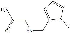 2-{[(1-methyl-1H-pyrrol-2-yl)methyl]amino}acetamide Struktur