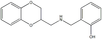 2-{[(2,3-dihydro-1,4-benzodioxin-2-ylmethyl)amino]methyl}phenol Struktur