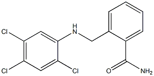 2-{[(2,4,5-trichlorophenyl)amino]methyl}benzamide Struktur