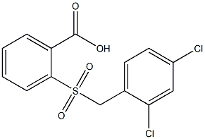 2-{[(2,4-dichlorophenyl)methane]sulfonyl}benzoic acid Struktur