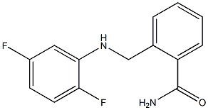 2-{[(2,5-difluorophenyl)amino]methyl}benzamide Struktur