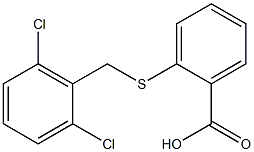 2-{[(2,6-dichlorophenyl)methyl]sulfanyl}benzoic acid Struktur