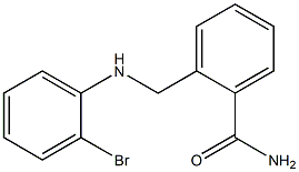 2-{[(2-bromophenyl)amino]methyl}benzamide Struktur