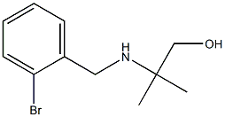 2-{[(2-bromophenyl)methyl]amino}-2-methylpropan-1-ol Struktur