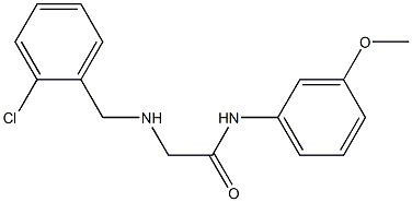 2-{[(2-chlorophenyl)methyl]amino}-N-(3-methoxyphenyl)acetamide Struktur