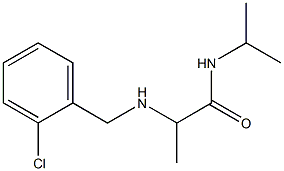 2-{[(2-chlorophenyl)methyl]amino}-N-(propan-2-yl)propanamide Struktur