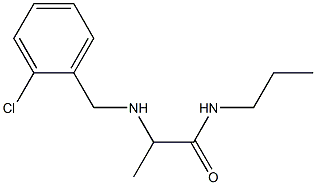 2-{[(2-chlorophenyl)methyl]amino}-N-propylpropanamide Struktur