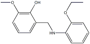 2-{[(2-ethoxyphenyl)amino]methyl}-6-methoxyphenol Struktur