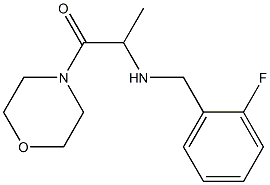 2-{[(2-fluorophenyl)methyl]amino}-1-(morpholin-4-yl)propan-1-one Struktur