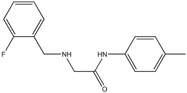 2-{[(2-fluorophenyl)methyl]amino}-N-(4-methylphenyl)acetamide Struktur