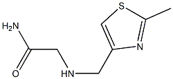 2-{[(2-methyl-1,3-thiazol-4-yl)methyl]amino}acetamide Struktur