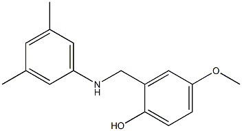 2-{[(3,5-dimethylphenyl)amino]methyl}-4-methoxyphenol Struktur