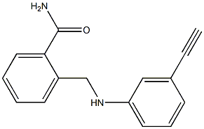 2-{[(3-ethynylphenyl)amino]methyl}benzamide Struktur