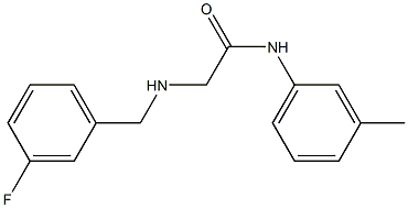 2-{[(3-fluorophenyl)methyl]amino}-N-(3-methylphenyl)acetamide Struktur