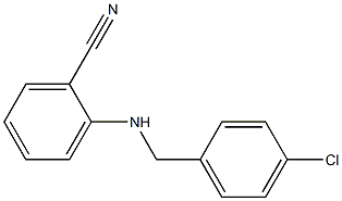 2-{[(4-chlorophenyl)methyl]amino}benzonitrile Struktur