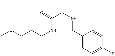 2-{[(4-fluorophenyl)methyl]amino}-N-(3-methoxypropyl)propanamide Struktur