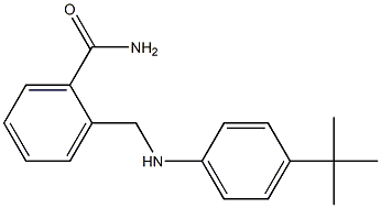 2-{[(4-tert-butylphenyl)amino]methyl}benzamide Struktur