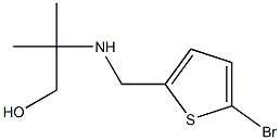 2-{[(5-bromothiophen-2-yl)methyl]amino}-2-methylpropan-1-ol Struktur