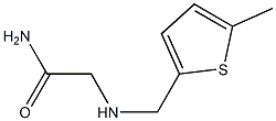 2-{[(5-methylthiophen-2-yl)methyl]amino}acetamide Struktur