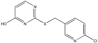 2-{[(6-chloropyridin-3-yl)methyl]sulfanyl}pyrimidin-4-ol Struktur