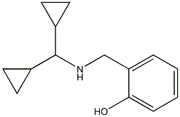 2-{[(dicyclopropylmethyl)amino]methyl}phenol Struktur