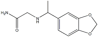 2-{[1-(1,3-benzodioxol-5-yl)ethyl]amino}acetamide Struktur