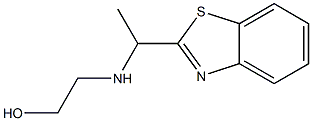 2-{[1-(1,3-benzothiazol-2-yl)ethyl]amino}ethan-1-ol Struktur