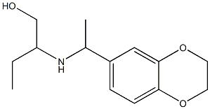 2-{[1-(2,3-dihydro-1,4-benzodioxin-6-yl)ethyl]amino}butan-1-ol Struktur