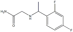 2-{[1-(2,4-difluorophenyl)ethyl]amino}acetamide Struktur