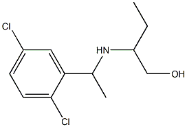 2-{[1-(2,5-dichlorophenyl)ethyl]amino}butan-1-ol Struktur