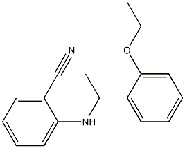 2-{[1-(2-ethoxyphenyl)ethyl]amino}benzonitrile Struktur