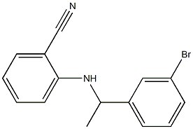 2-{[1-(3-bromophenyl)ethyl]amino}benzonitrile Struktur