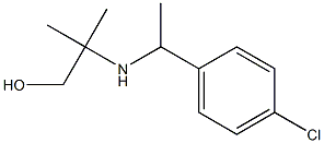 2-{[1-(4-chlorophenyl)ethyl]amino}-2-methylpropan-1-ol Struktur