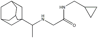 2-{[1-(adamantan-1-yl)ethyl]amino}-N-(cyclopropylmethyl)acetamide Struktur