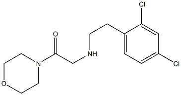 2-{[2-(2,4-dichlorophenyl)ethyl]amino}-1-(morpholin-4-yl)ethan-1-one Struktur