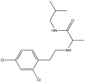 2-{[2-(2,4-dichlorophenyl)ethyl]amino}-N-(2-methylpropyl)propanamide Struktur